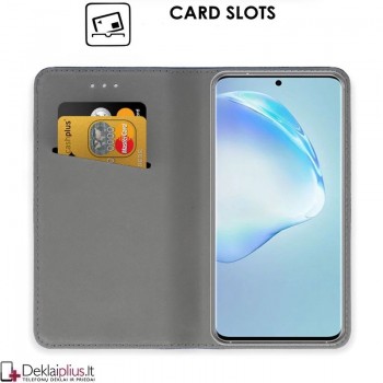 Telone smart magnet atverčiamas dėklas - auksinės spalvos (GALAXY S20 PLUS)